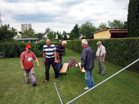 Der Aufbau. Fr flieendes Wasser wird gesorgt.